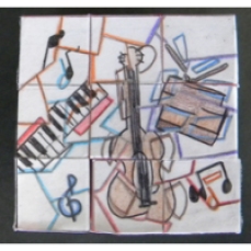Puzzle Cube Design Inspired by Music and Cubism